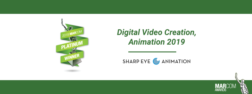 Sharp Eye Animation Wins Platinum Award at the 2019 MarCom Awards
